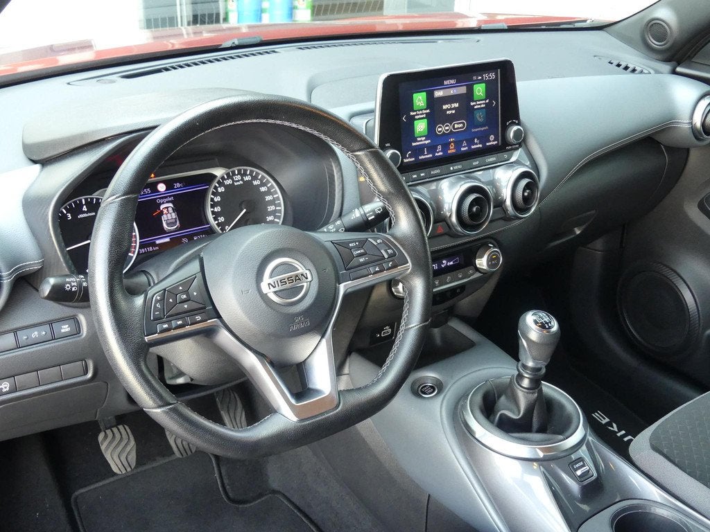 Nissan Juke 114pk DIG-T N-Connecta Parking Pack *t/m 10de bo, Auto's, Nissan, Voorwielaandrijving, Stof, Met garantie (alle), Origineel Nederlands
