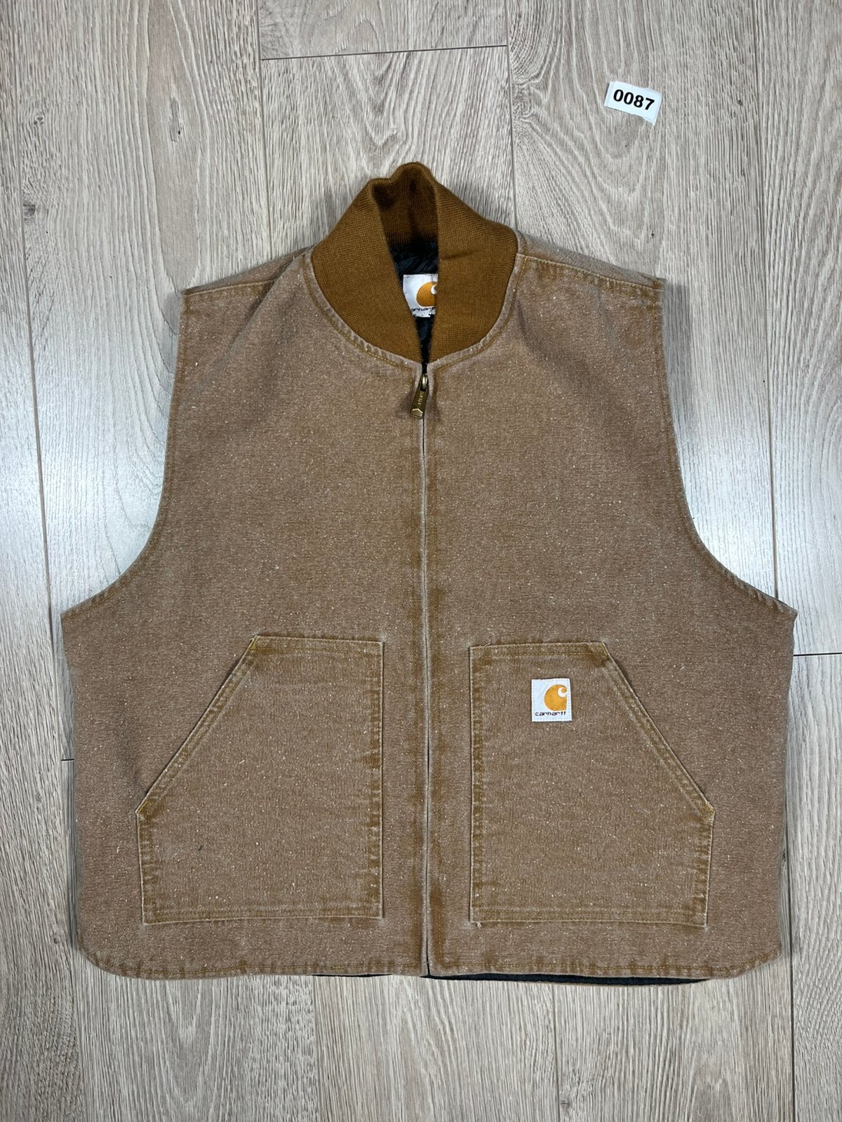 Vintage Beige Utility Bodywarmer L – Acid Wash Y2K Streetwea, Maat 52/54 (L), Zwart, Ophalen of Verzenden, Re-Worked