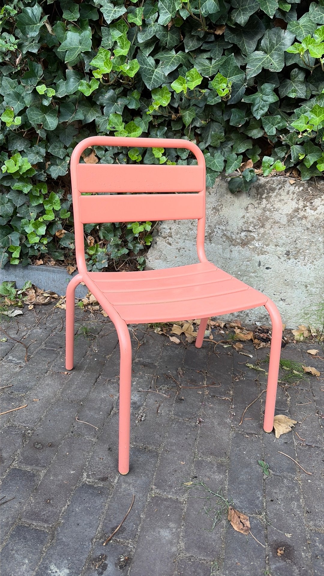Kinder tuinstoel kindertoel tuin casa roze oranje staal, Tuin en Terras, Tuinstoelen, Ophalen of Verzenden, Gebruikt, Aluminium