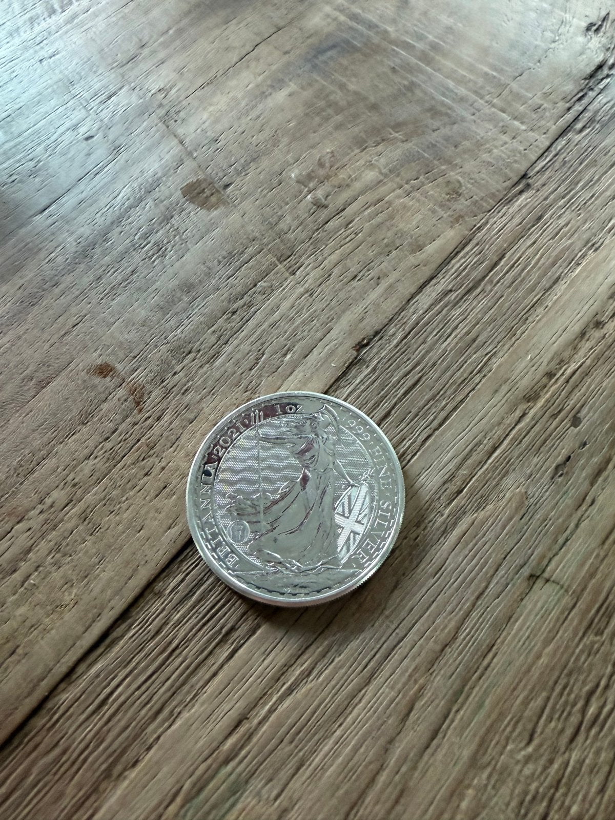 Zilveren Britannia munten 2021 - 1 oz puur zilver, Ophalen of Verzenden, Zilver