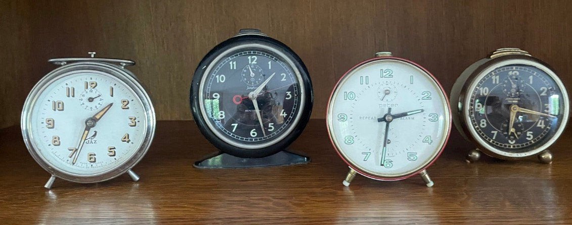 4 wekkers, junghans/ jaz / peter, Ophalen of Verzenden