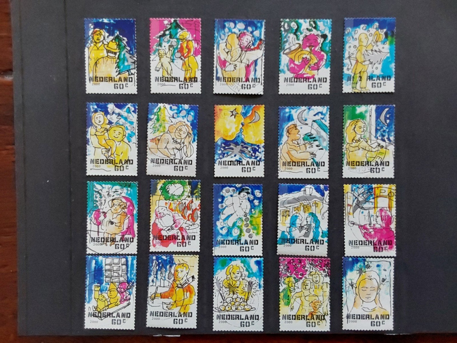 Nederland - Kerstzegels - 2000, Ophalen