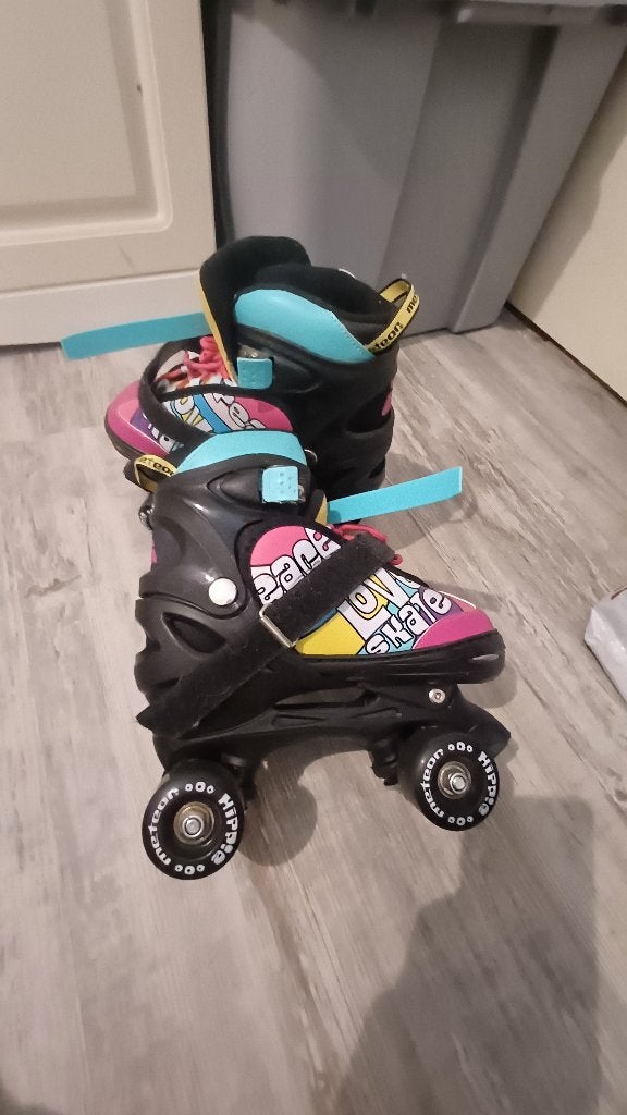Rolschaatsen / quad skates – retro stijl – maat 35-38, Ophalen of Verzenden, Gebruikt