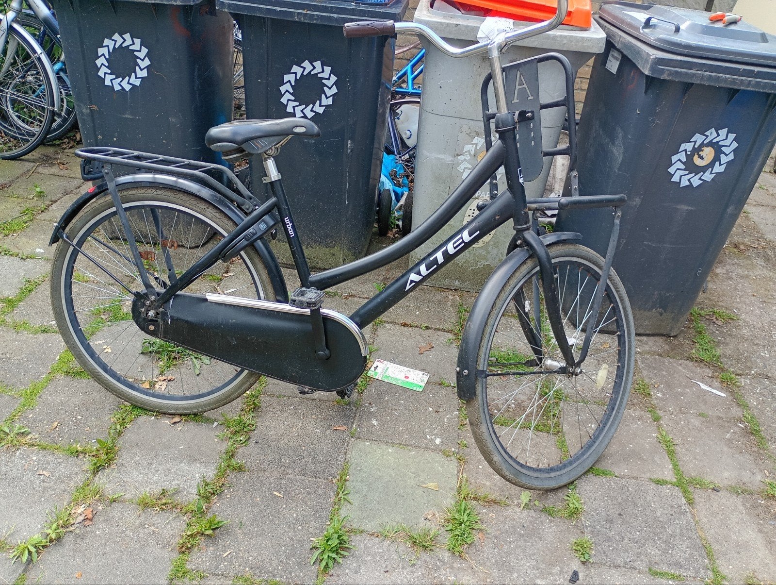 Altec kinderfiets, Fietsen en Brommers, Fietsen | Bakfietsen, Terugtraprem, Gebruikt, 1 kind, Ophalen