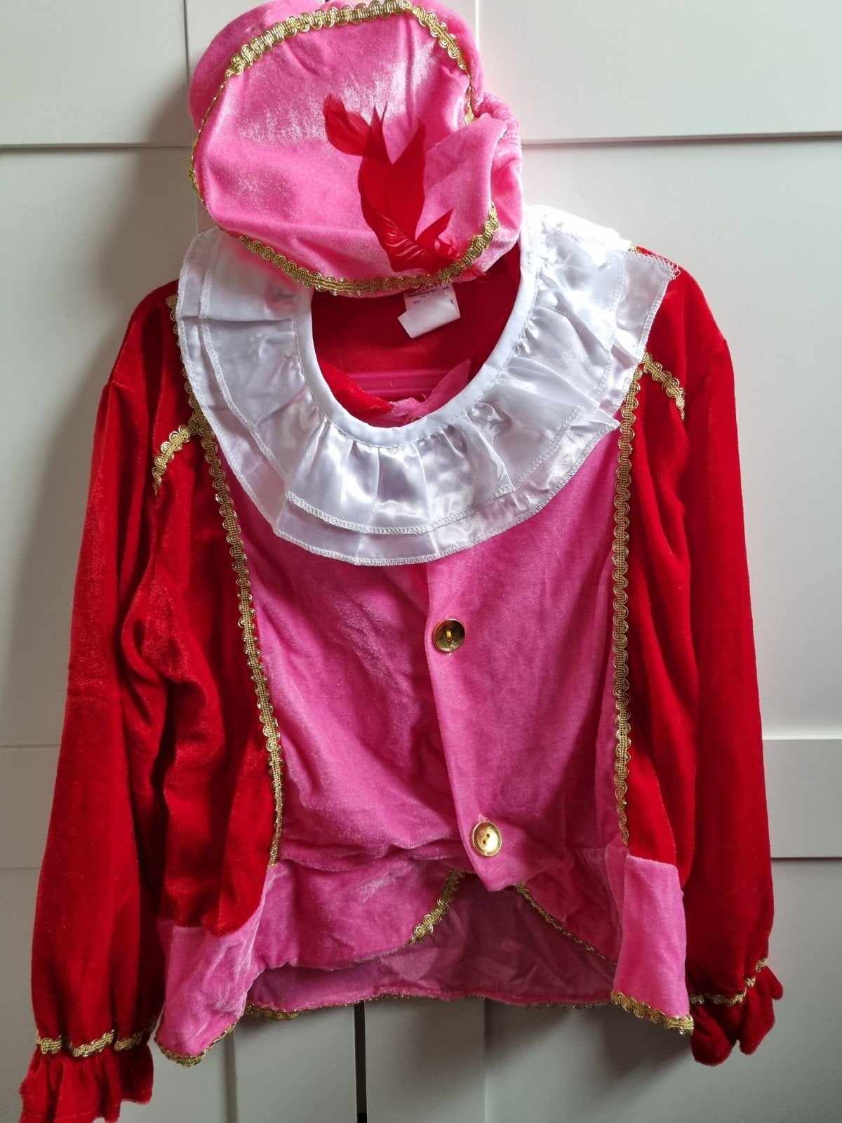Pietenpak rood/roze voor 6-8 jaar 116 122 128, Ophalen of Verzenden, Nieuw, 122 t/m 128, Meisje