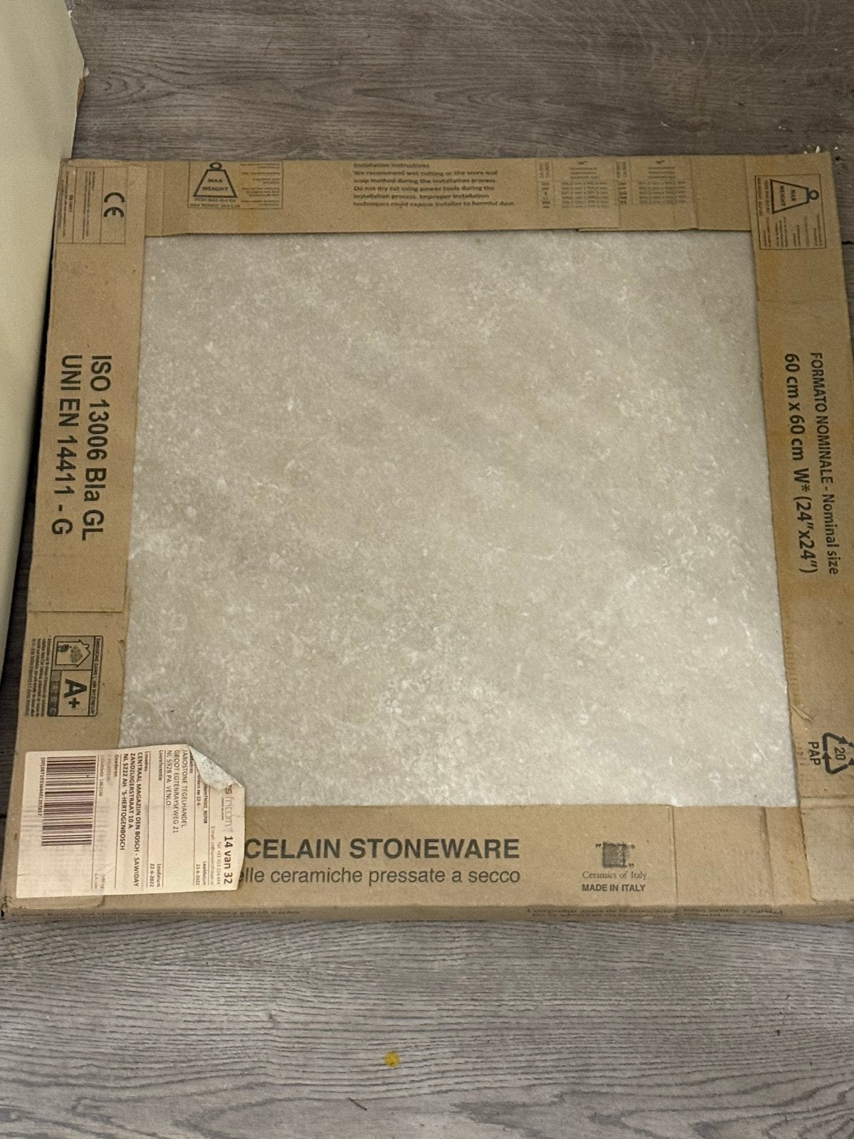 Nieuwe Keramische Vloertegels 60x60 cm - Italiaans Design, Doe-het-zelf en Verbouw, Tegels, 60 cm of meer, Keramiek, Nieuw, Ophalen of Verzenden