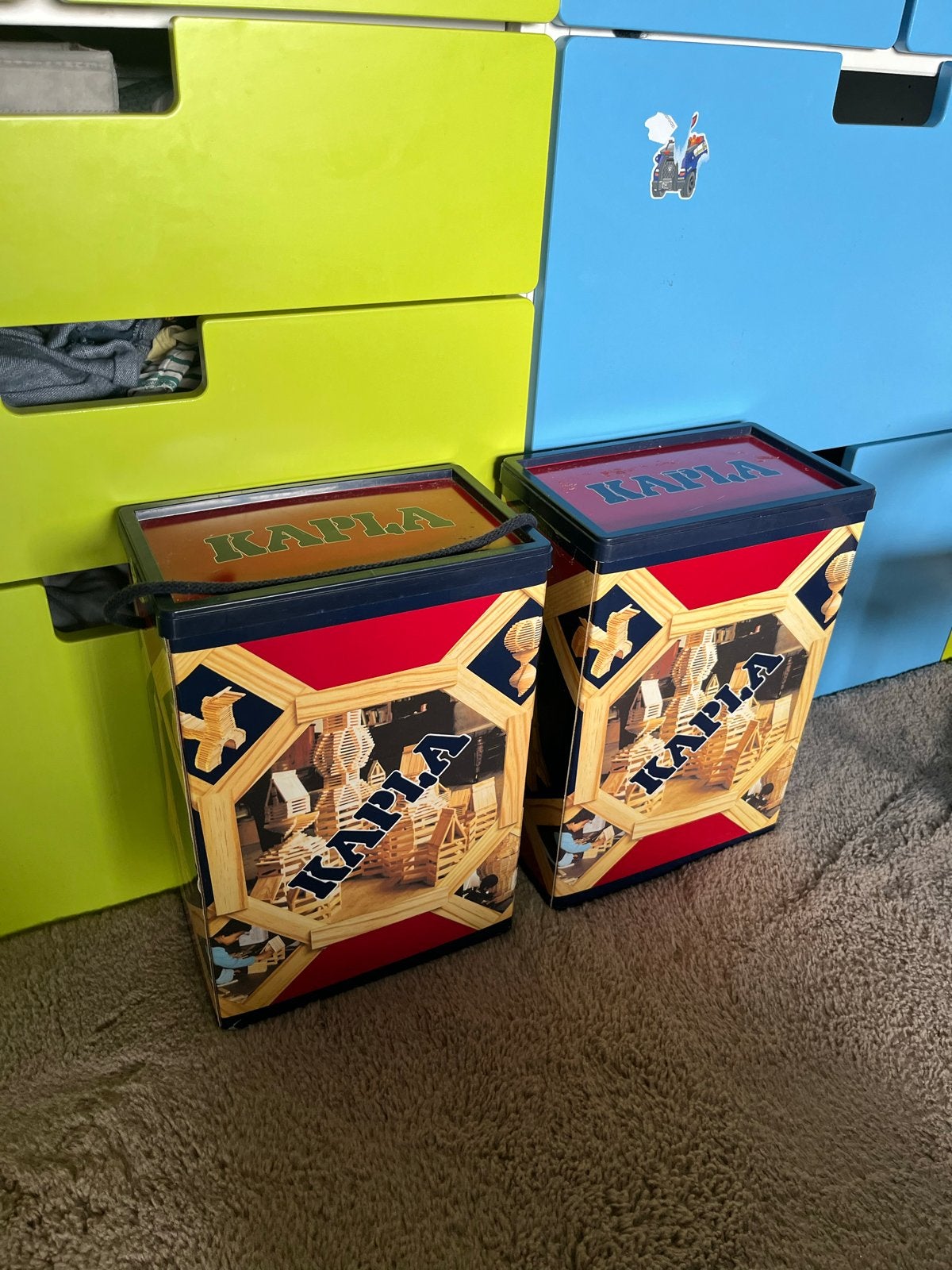 2 dozen Kapla bouwplankjes, Ophalen, Gebruikt, Overige merken