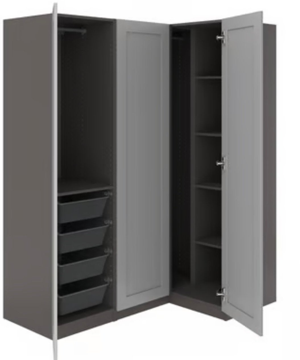 Ikea pax kast, Ophalen, Zo goed als nieuw, 50 tot 75 cm, 200 cm of meer