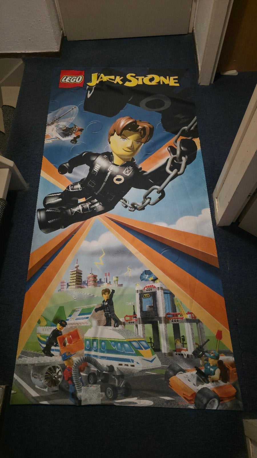 LEGO Jack Stone cloth banner, Kinderen en Baby's, Speelgoed | Duplo en Lego, Ophalen, Zo goed als nieuw
