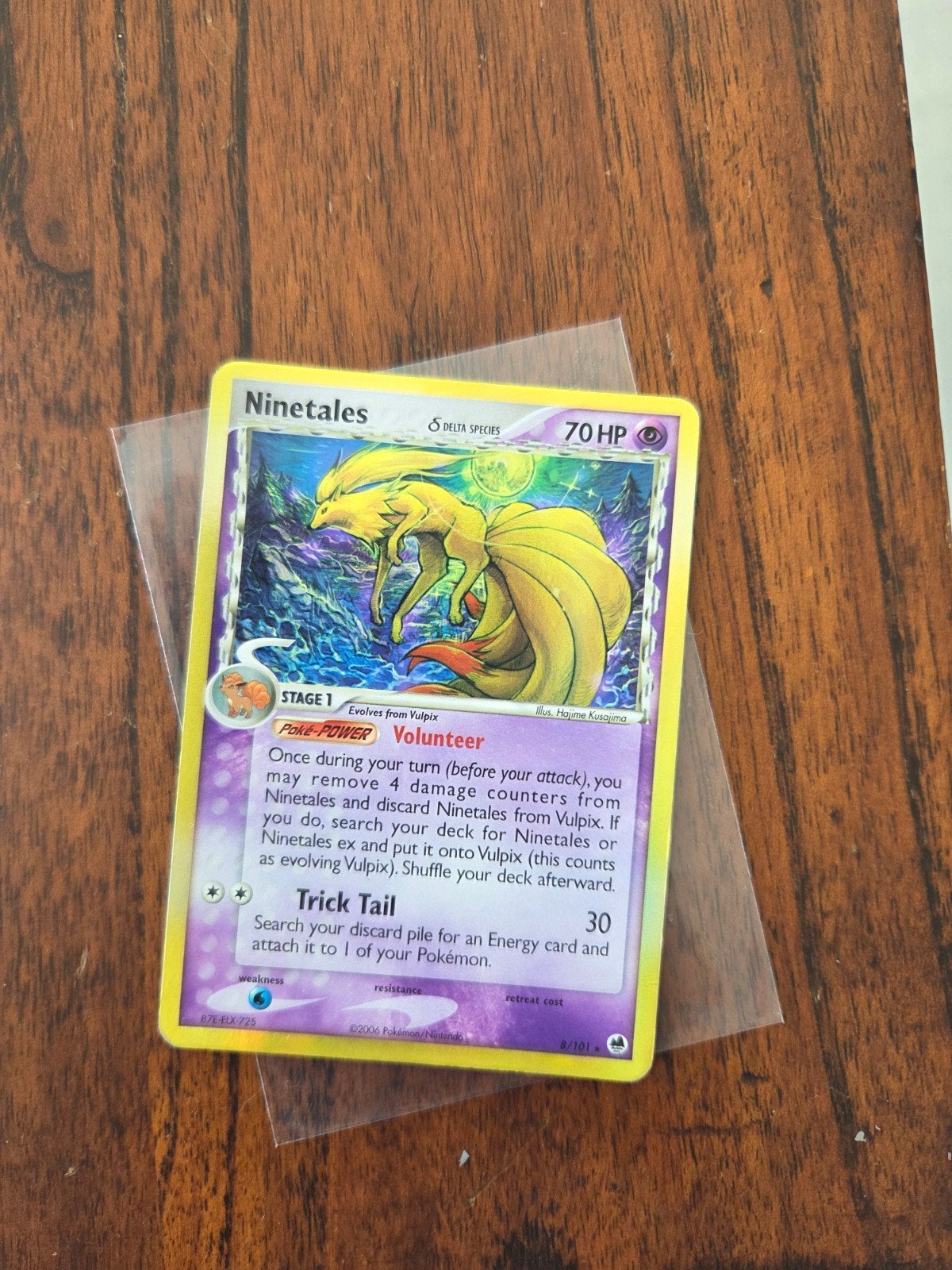 Ninetales 8/101 Dragon Frontiers Delta species, Ophalen of Verzenden, Zo goed als nieuw