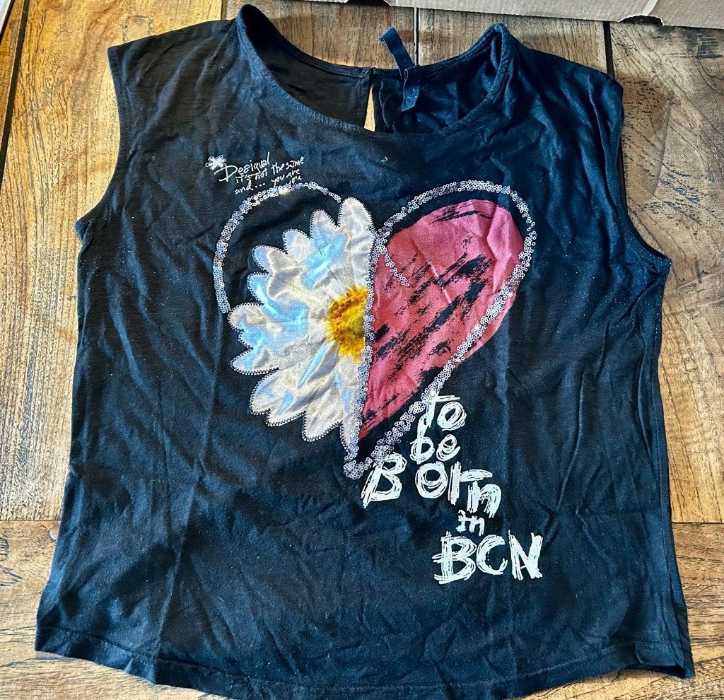 Desigual Top Zwart Mouwloos Maat S, Kleding | Dames, Zwart, Ophalen of Verzenden, Gedragen, Desigual