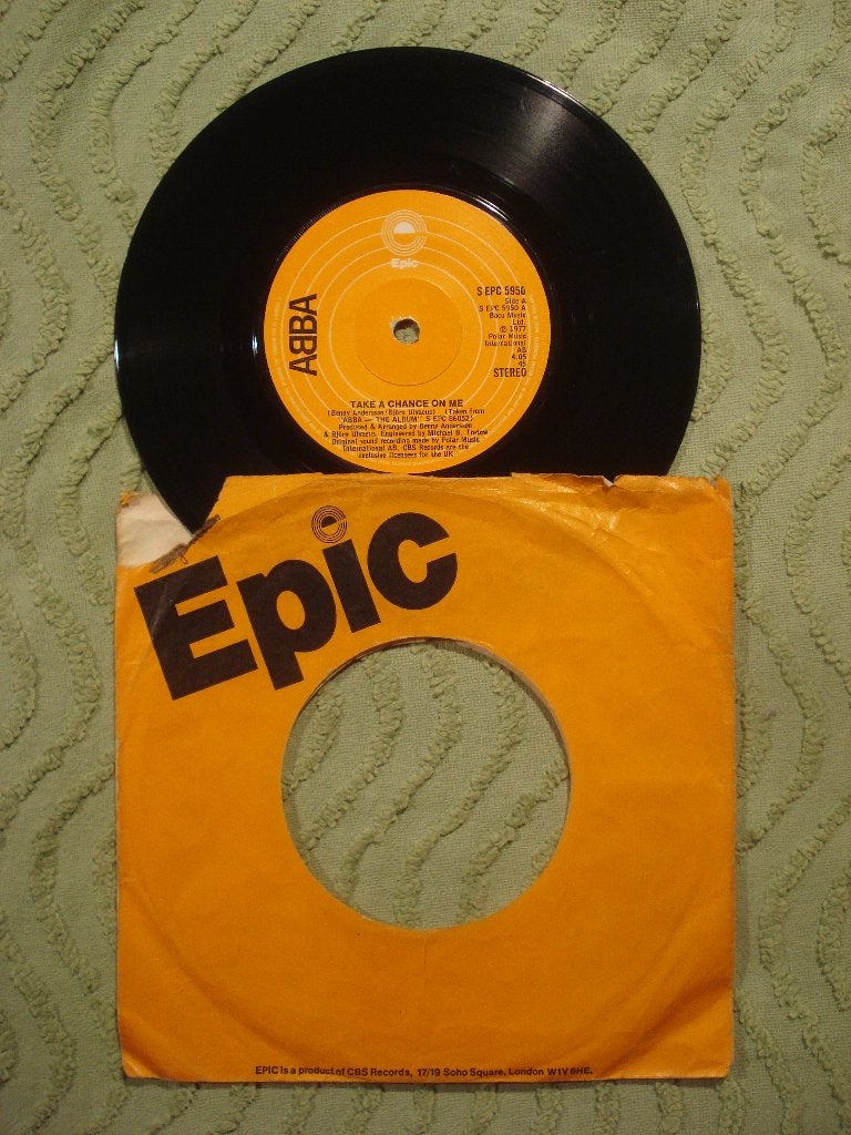 ABBA 7" Vinyl Single: ‘Take a chance on me’ (UK), Ophalen of Verzenden, Gebruikt, 7 inch, Pop