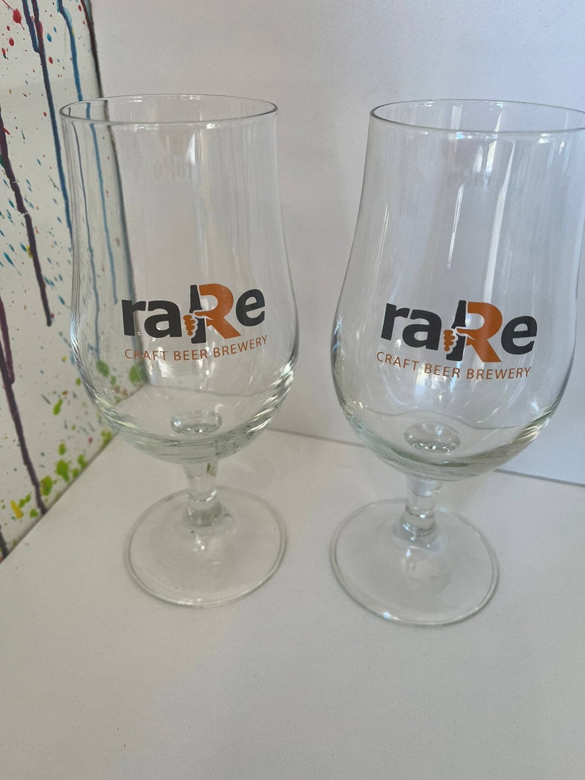 Rare Craft Beer Brewery bierglazen set van 2 glazen, Ophalen of Verzenden, Nieuw, Glas of Glazen, Overige merken