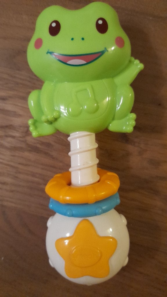 VTech kikker rammelaar, Ophalen of Verzenden, Gebruikt, Rammelaar