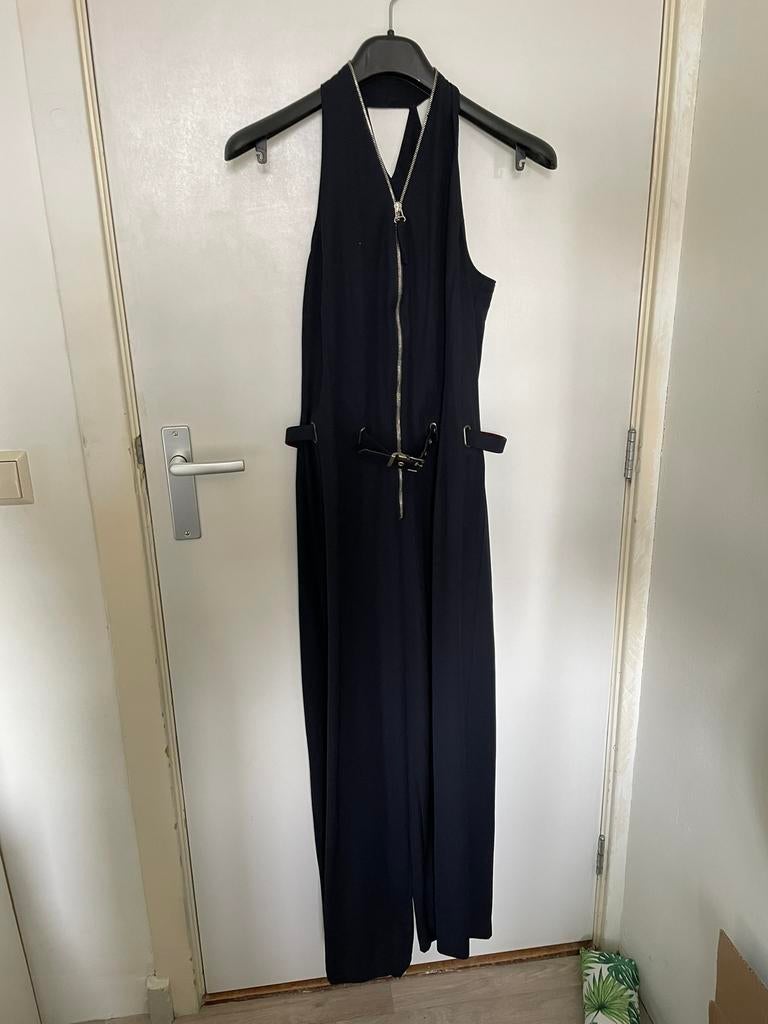 Vintage Jean Paul Gaultier jumpsuit Made in Italy maat S/M, Ophalen of Verzenden, Zo goed als nieuw, Maat 38/40 (M), Blauw