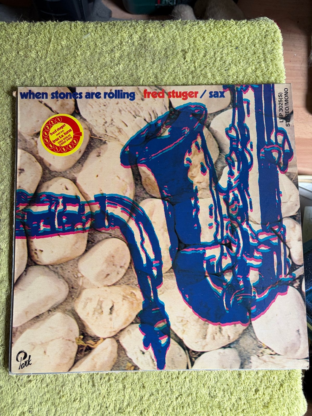 Fred Stuger / Sax - When Stones Are Rolling LP (Jazz), Ophalen, LP, Gebruikt, 12 inch