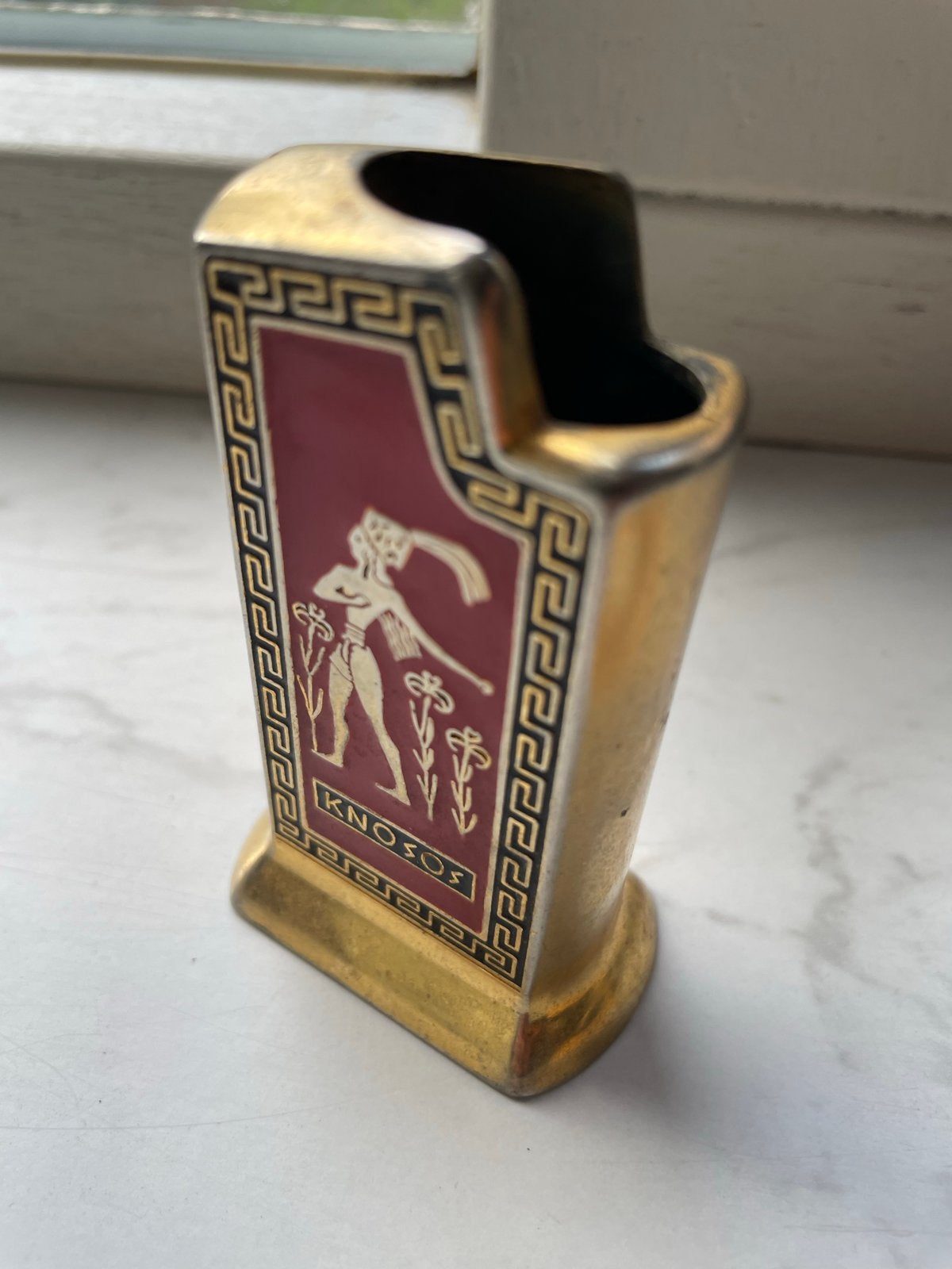 Vintage Kreta Knossos aansteker - Grieks souvenir, Antiek en Kunst, Ophalen of Verzenden