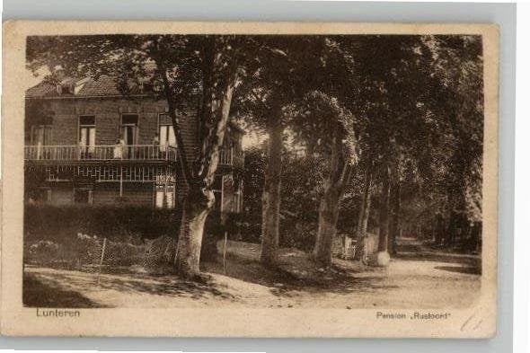 Lunteren Pension Rustoord st 1922, Verzamelen, Ansichtkaarten | Nederland, Verzenden, 1920 tot 1940, Gelopen, Gelderland