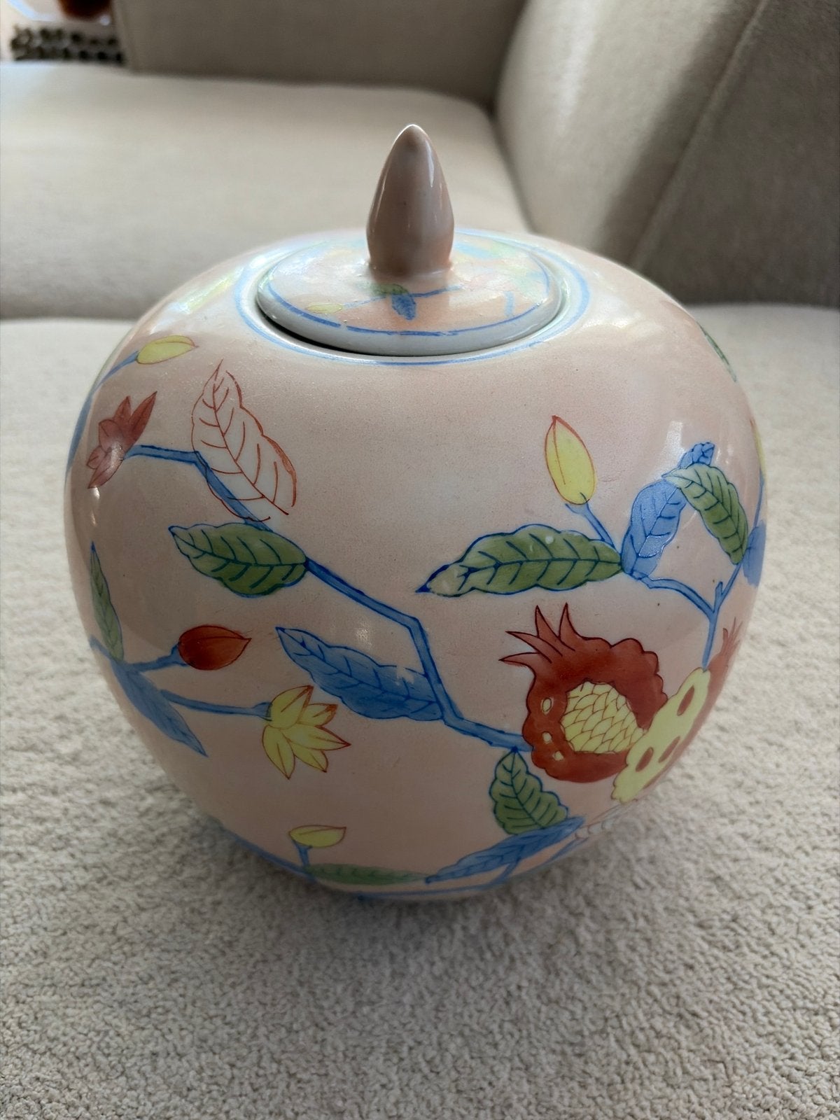 Decoratieve Oosterse Gemberpot met Bloemenpatroon, Antiek en Kunst, Verzenden