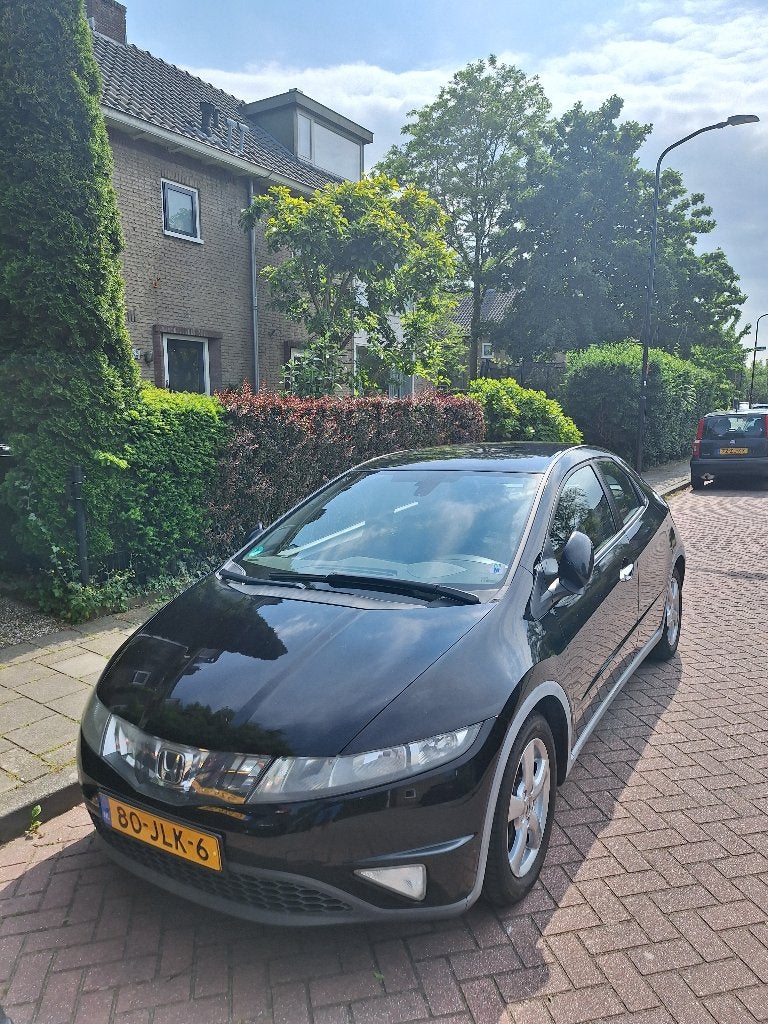 Honda Civic 1.4 I 5DR AUT 2006 Zwart, Auto's, Honda, 83 pk, Stof, 4 cilinders, 1200 kg