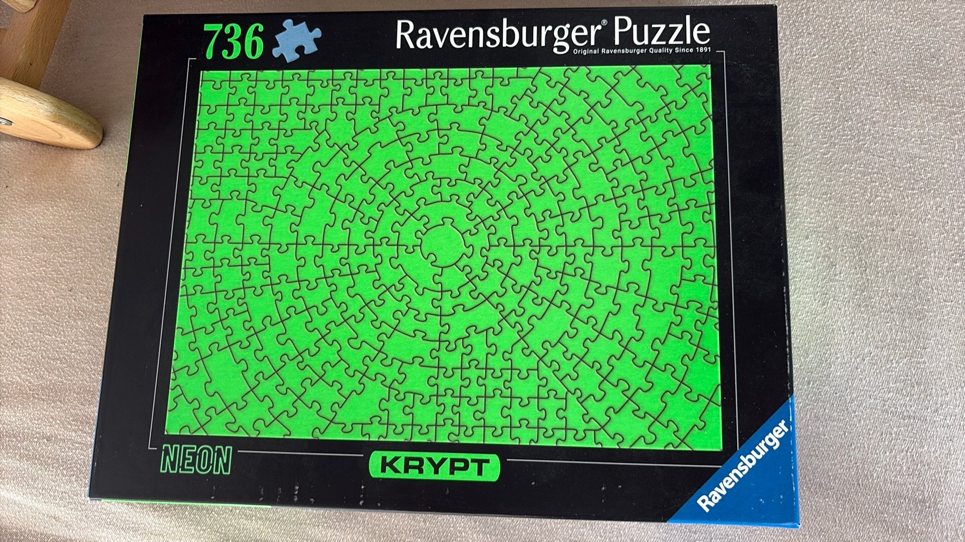 Krypt puzzel 736 neon nieuw in doos, Ophalen, 500 t/m 1500 stukjes, Nieuw, Legpuzzel