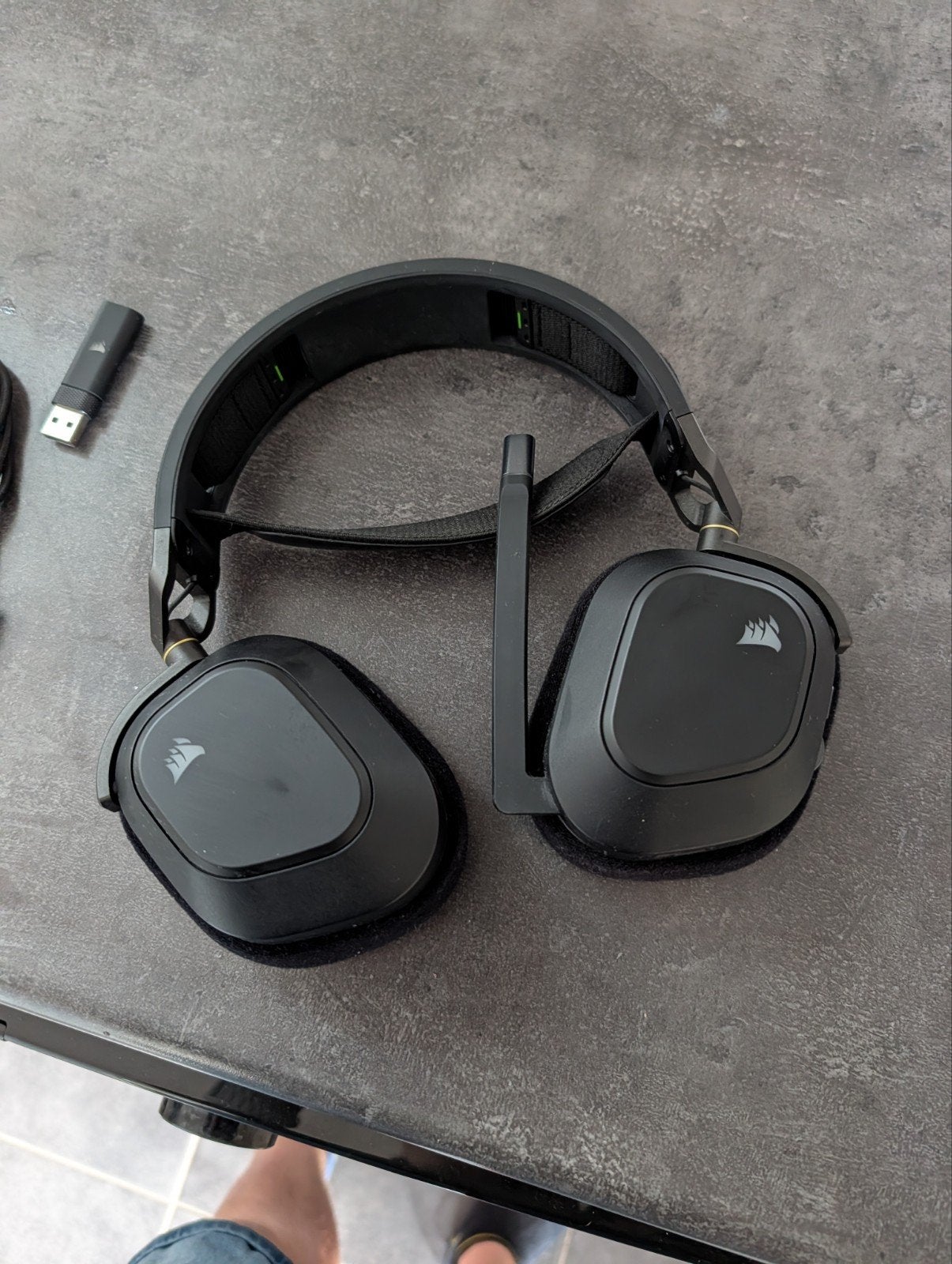Corsair HS80 Gaming Headset - Bedraad en Draadloos, Overige merken, Ophalen of Verzenden, Draadloos, Zwart
