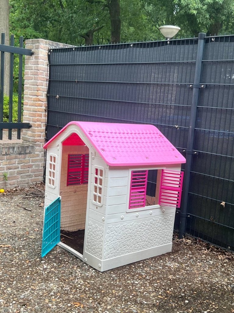 Leuk speelhuisje voor kinderen - roze en wit, Ophalen, Gebruikt, Kunststof