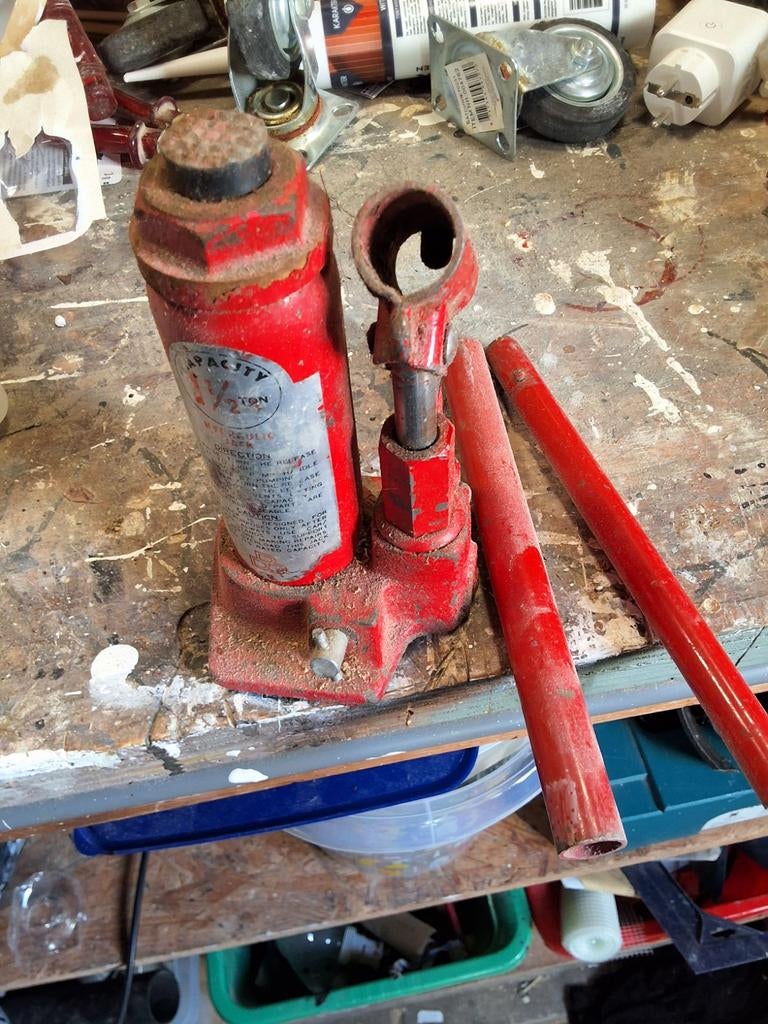 Grote en een kleine pot kr8k, Auto diversen, Krikken, Ophalen of Verzenden, Hydraulisch, Garagekrik