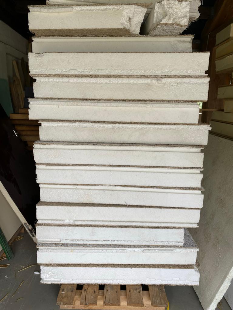 Isolatieplaten piepschuim met houtvezel 98x58x11 cm, Ophalen, Gebruikt, 15 m² of meer, Vloerisolatie