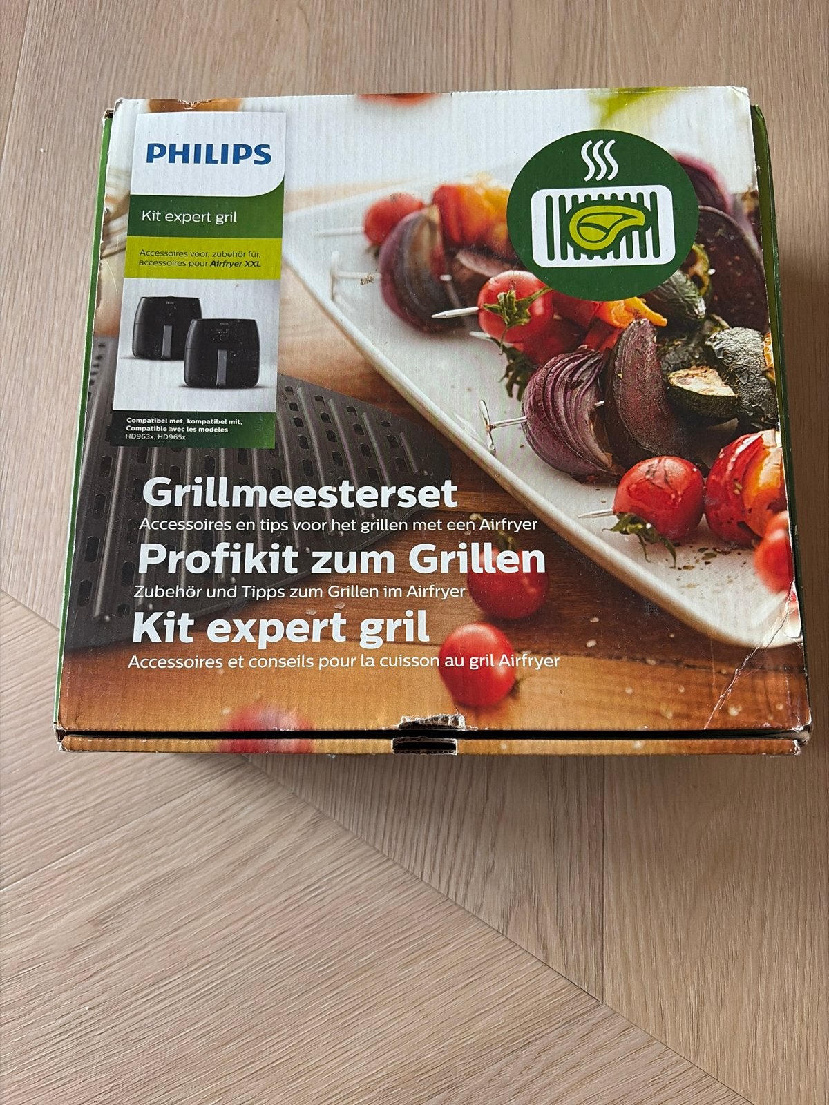 Philips Grillmeesterset Airfryer XXL - z.g.a.n., Ophalen of Verzenden, Zo goed als nieuw