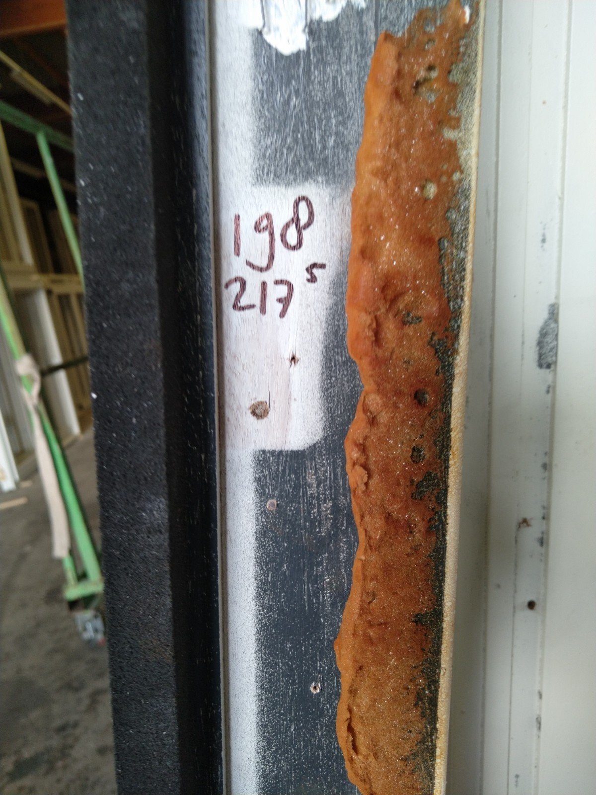 hardhouten voordeur kozijn met zijlichten, Ophalen of Verzenden, Hout, 120 cm of meer, 215 cm of meer
