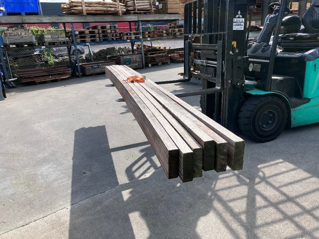 Hardhouten palen / balken, Tuin en Terras, Ophalen, Zo goed als nieuw, Hardhout, 250 cm of meer