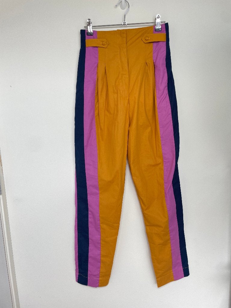 Farm Rio colourblock high waist broek XS roze blauw geel, Kleding | Dames, Blauw, AZZAS 2154 S.A., Hello@farmrio.eu, Ophalen of Verzenden