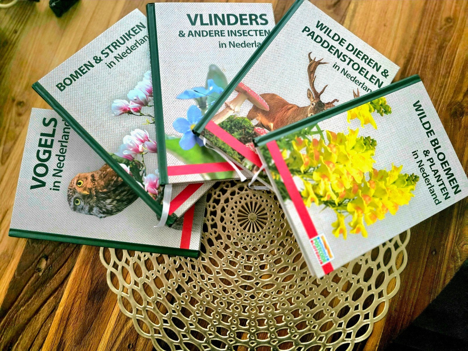 Natuurboeken set: Vogels, Bomen, Vlinders, Dieren, Bloemen, Ophalen, Zo goed als nieuw, Natuur algemeen