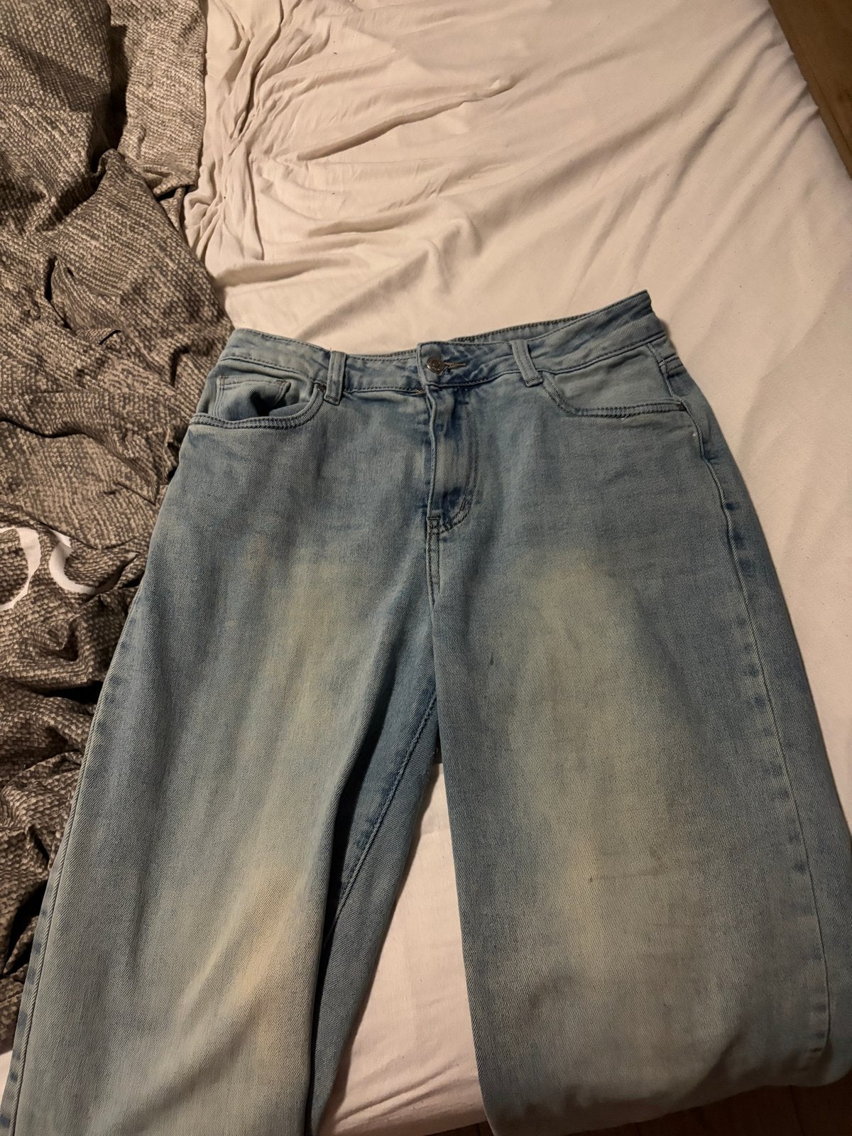 Hello Miss Jeans Maat 38 M - Vaak Gedragen, Ophalen of Verzenden, Gedragen, Blauw, W30 - W32 (confectie 38/40)