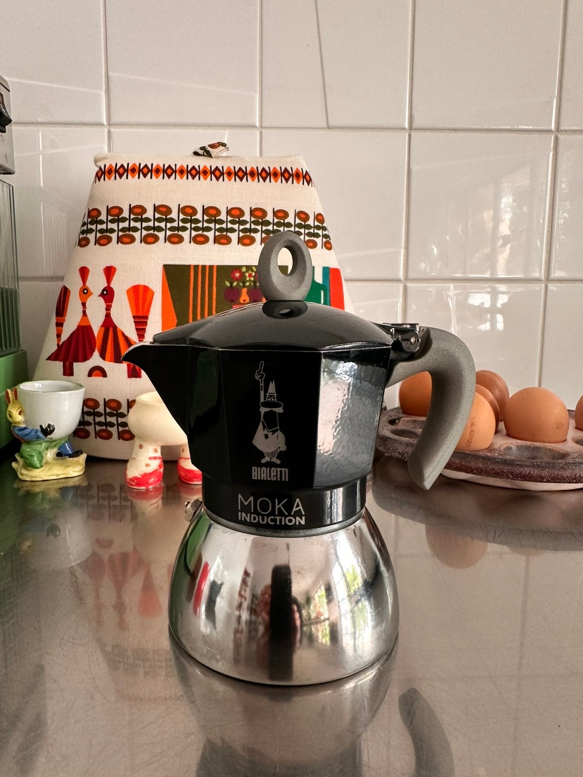 Bialetti Moka Express Induction RVS 180 ml., Ophalen of Verzenden, Zo goed als nieuw, X, X