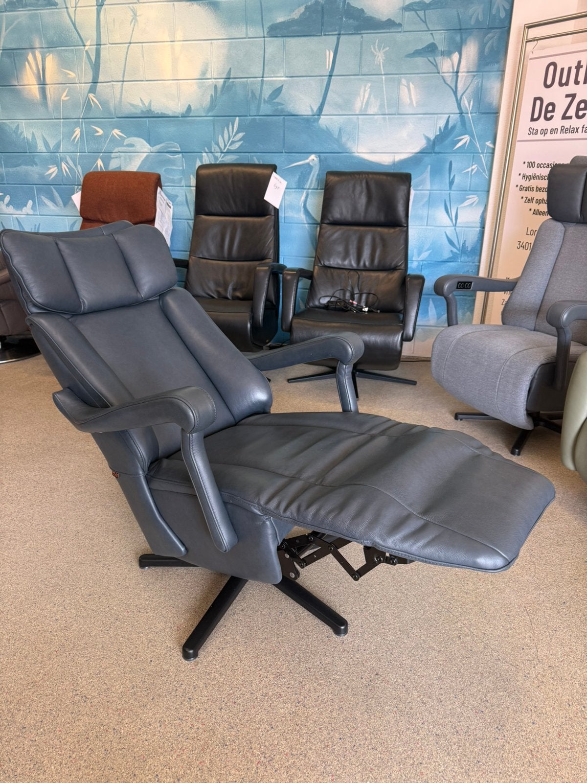 Nieuwe Dat Zit sta op stoel relax fauteuil gratis bezorgd, Ophalen of Verzenden, Nieuw, Leer, Ruim 100 A merken gebruikt en nieuw