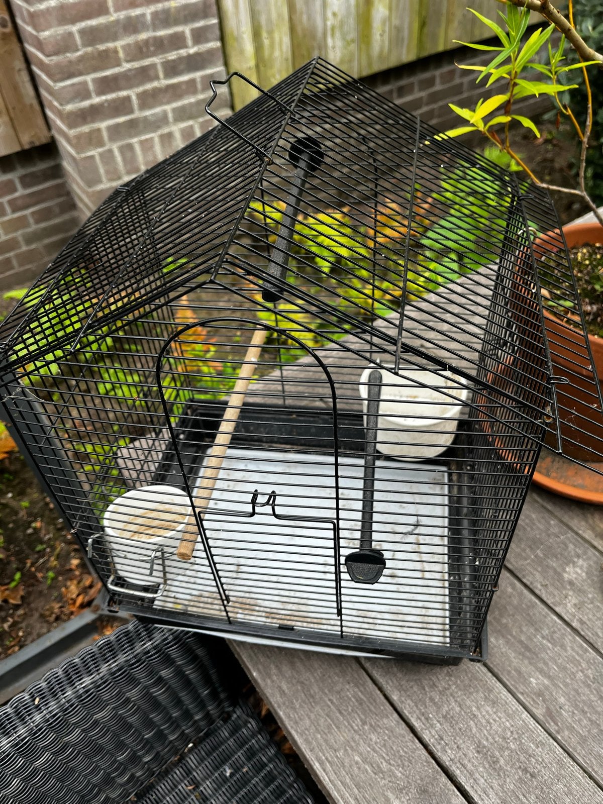 Vogelkooi, Dieren en Toebehoren, Vogels | Hokken en Kooien, Ophalen, Zo goed als nieuw, Metaal, Vogelkooi