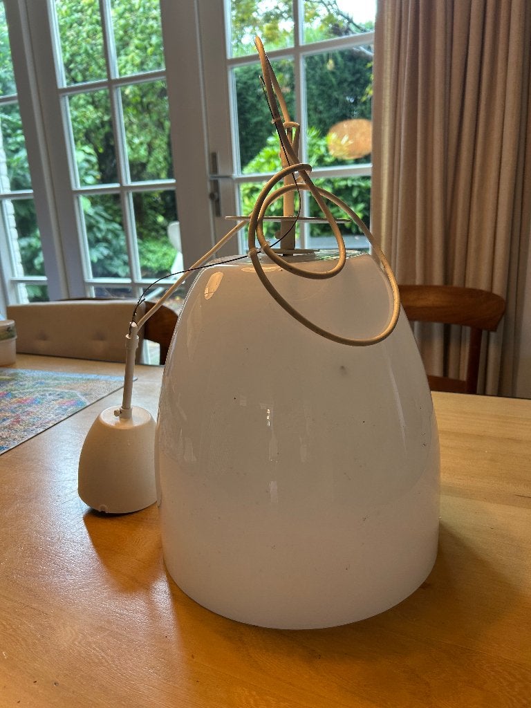 Ikea melkglazen hanglamp