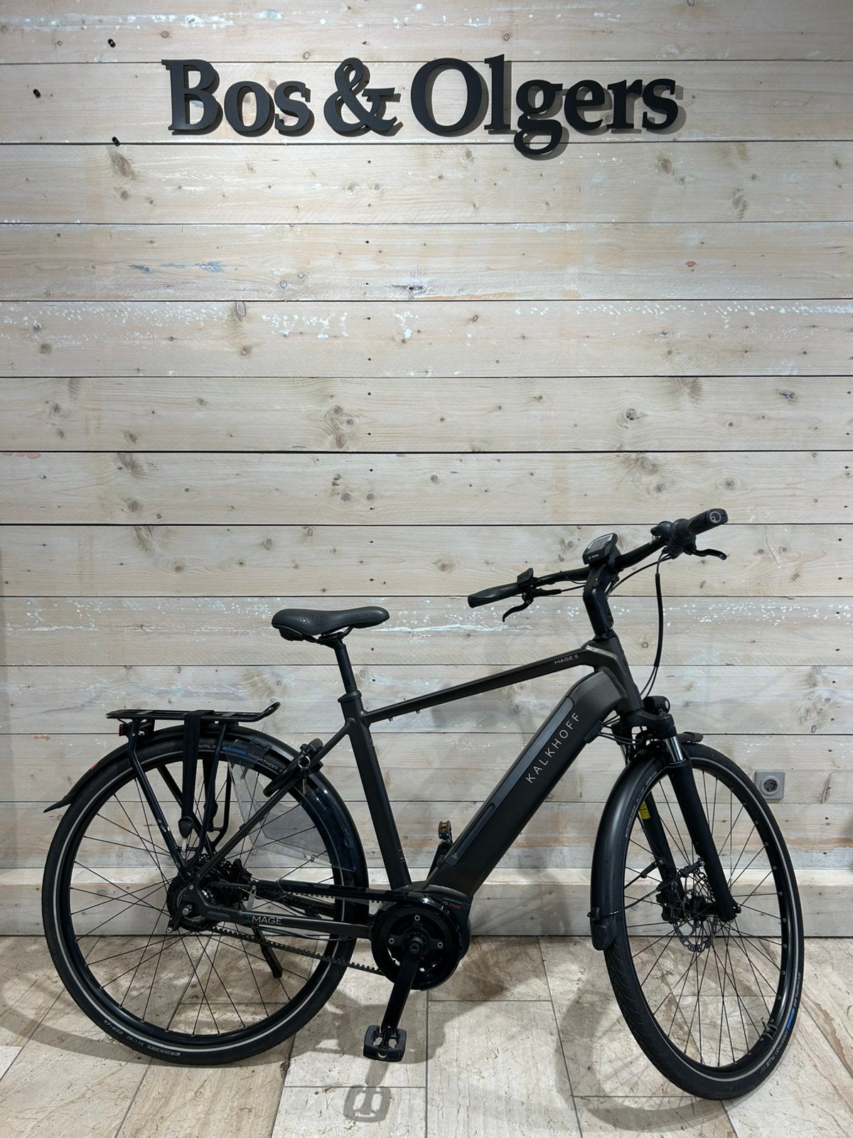 Kalkhoff Image  5.B Belt Bosch heren elektrische fiets 53cm, Versnellingen, 49 tot 53 cm, Schijfrem, Ophalen