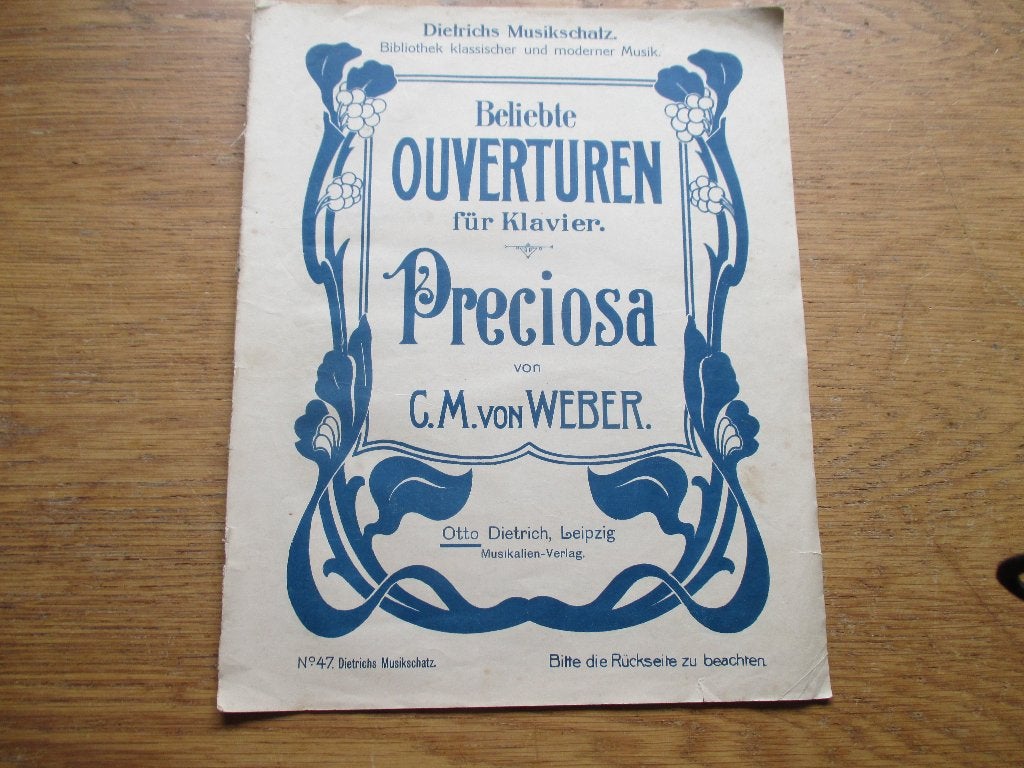 PRECIOSA - VON WEBER - PIANO, Gebruikt, Klassiek, Ophalen of Verzenden, Artiest of Componist