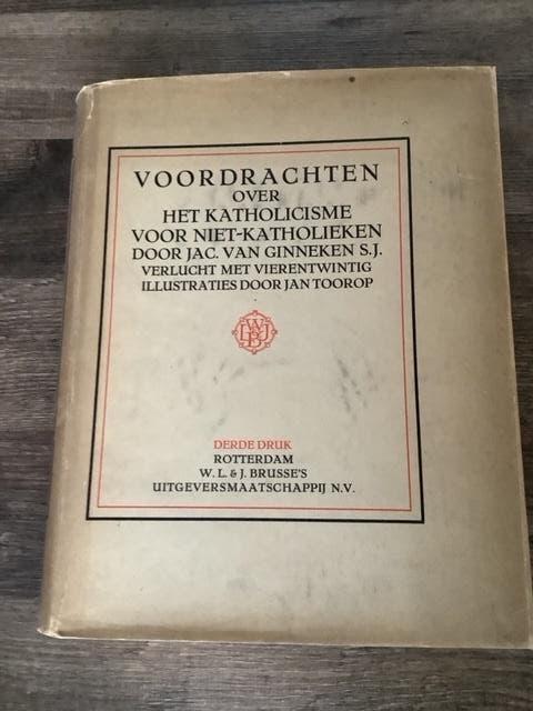 Van Ginneken en Toorop 12 Voordrachten Credo in unam Sanctam, Gelezen, Verzenden, Zie beschrijving, Grafische vormgeving