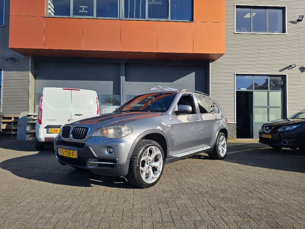 BMW X5 3.0 D AUT 2008 Grijs new APK, Auto's, 2993 cc, Leder, Bedrijf, Diesel