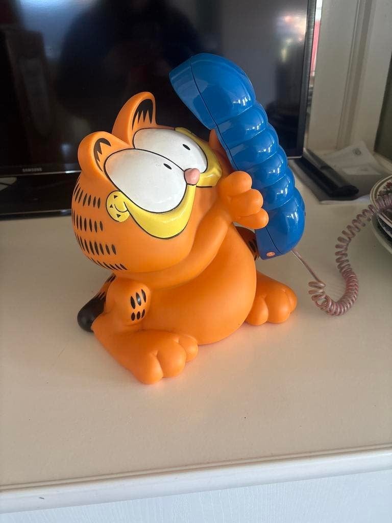 Vintage Garfield Telefoon - Uniek Verzamelobject, Telecommunicatie, Vaste telefoons | Niet Draadloos, Gebruikt, Ophalen of Verzenden