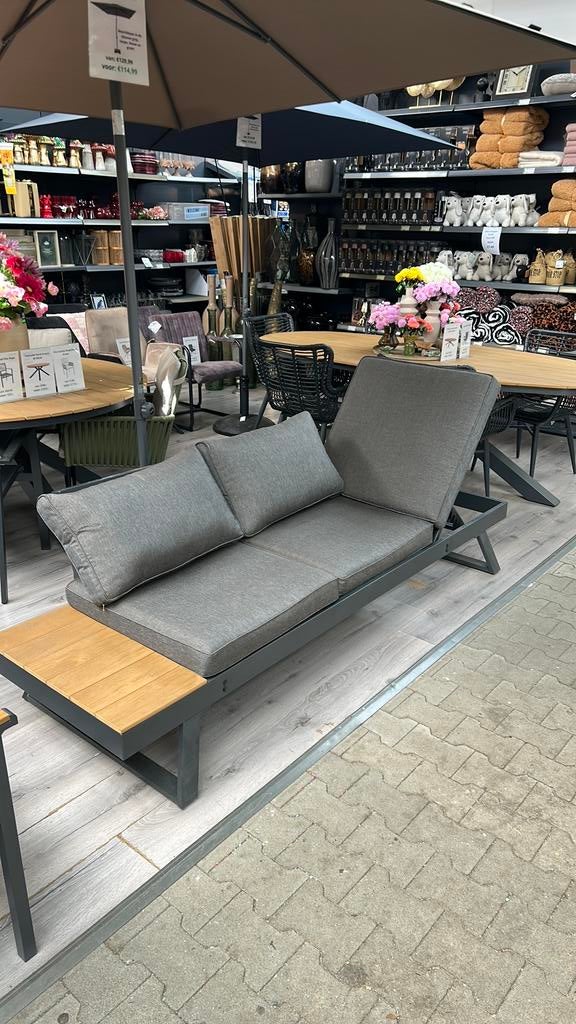 Showmodel Loungebank Arezzo, Tuin en Terras, Ophalen of Verzenden, Zo goed als nieuw, Aluminium