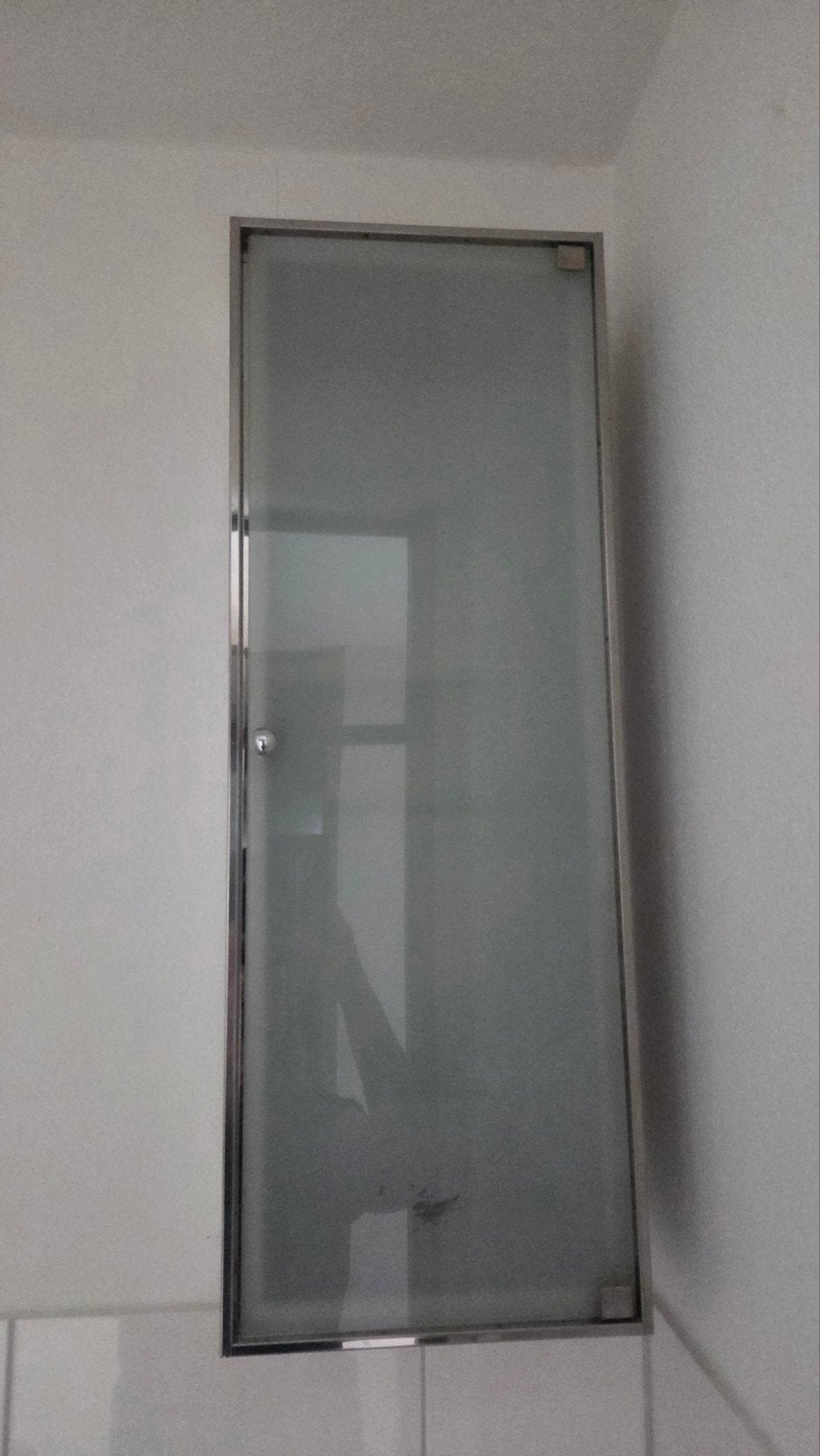 Badkamerkast met glazen deur en legplanken (75x27x15cm), Huis en Inrichting, Ophalen, Minder dan 50 cm, Overige typen, Zo goed als nieuw
