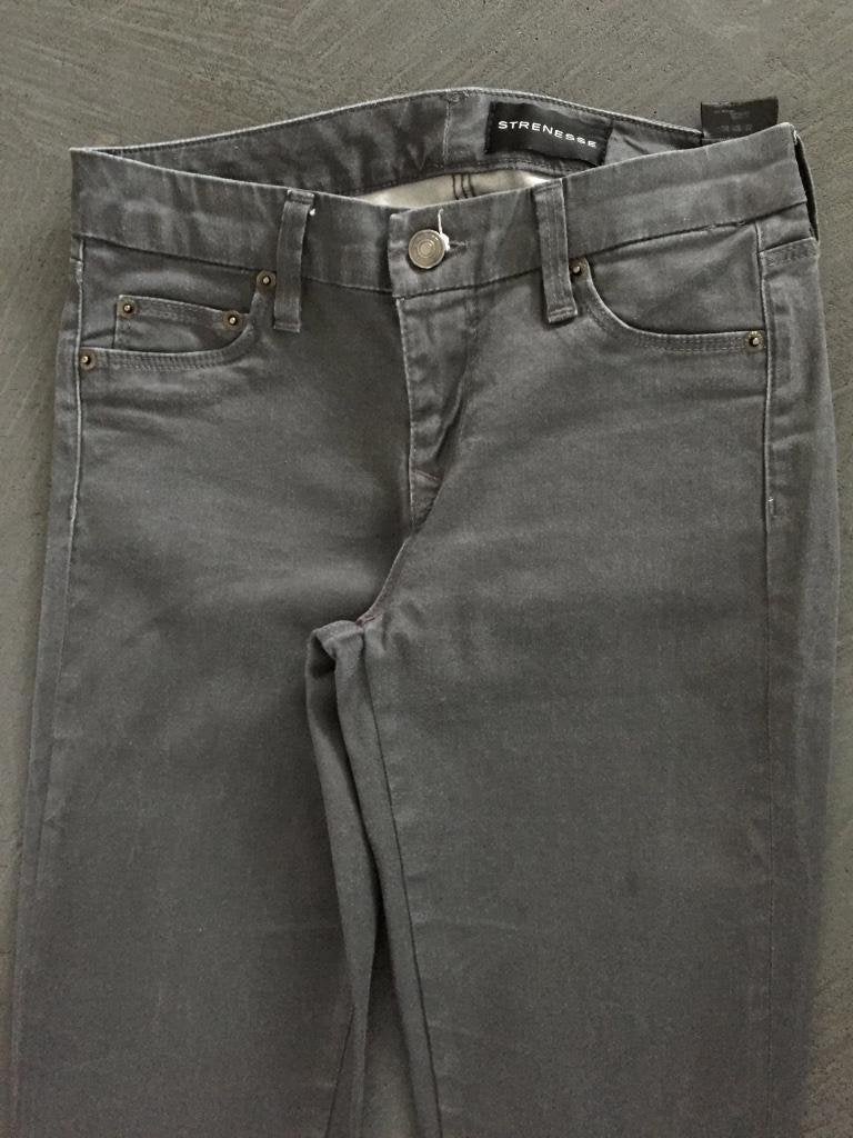 C301 Strenesse: Maat 36=S grijs skinny broek jeans, Strenesse, Ophalen of Verzenden, Zo goed als nieuw, W28 - W29 (confectie 36)