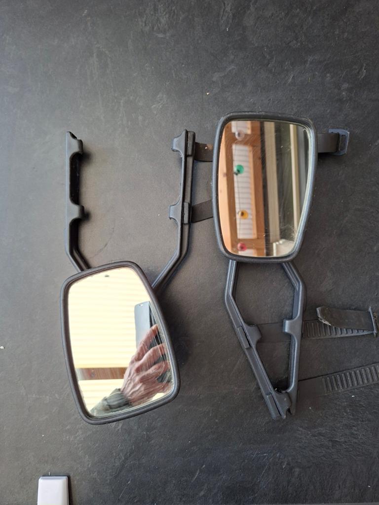 Set universele caravan spiegels, Ophalen