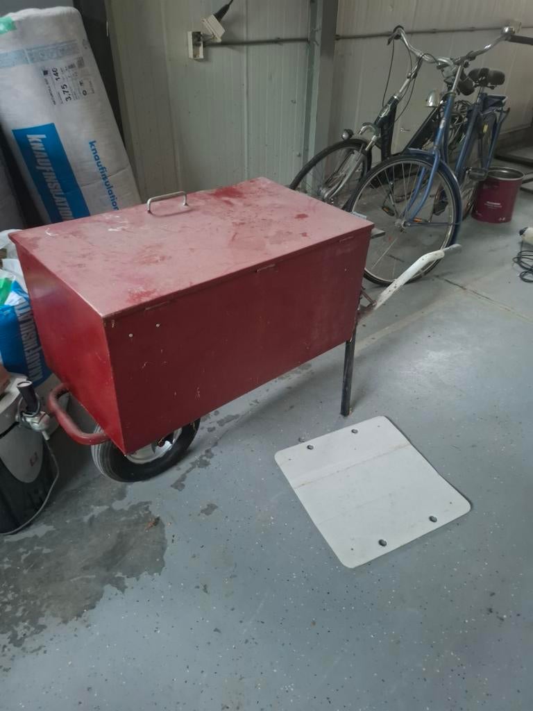 Dichte kruiwagen voor op de bouw, Ophalen of Verzenden, Gebruikt
