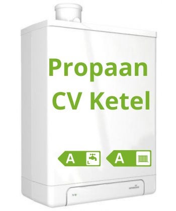 Intergas kombi kompakt hre 24/18 cw3 A  propaan/aardgas., Cv-ketel of Combi-ketel, Zo goed als nieuw, Intergas, Ophalen
